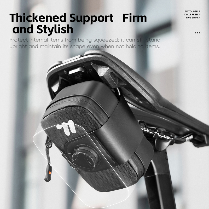 Saddle Bag Under Seat - WEST BIKING Bicycle Saddle Bag Self‑Locking