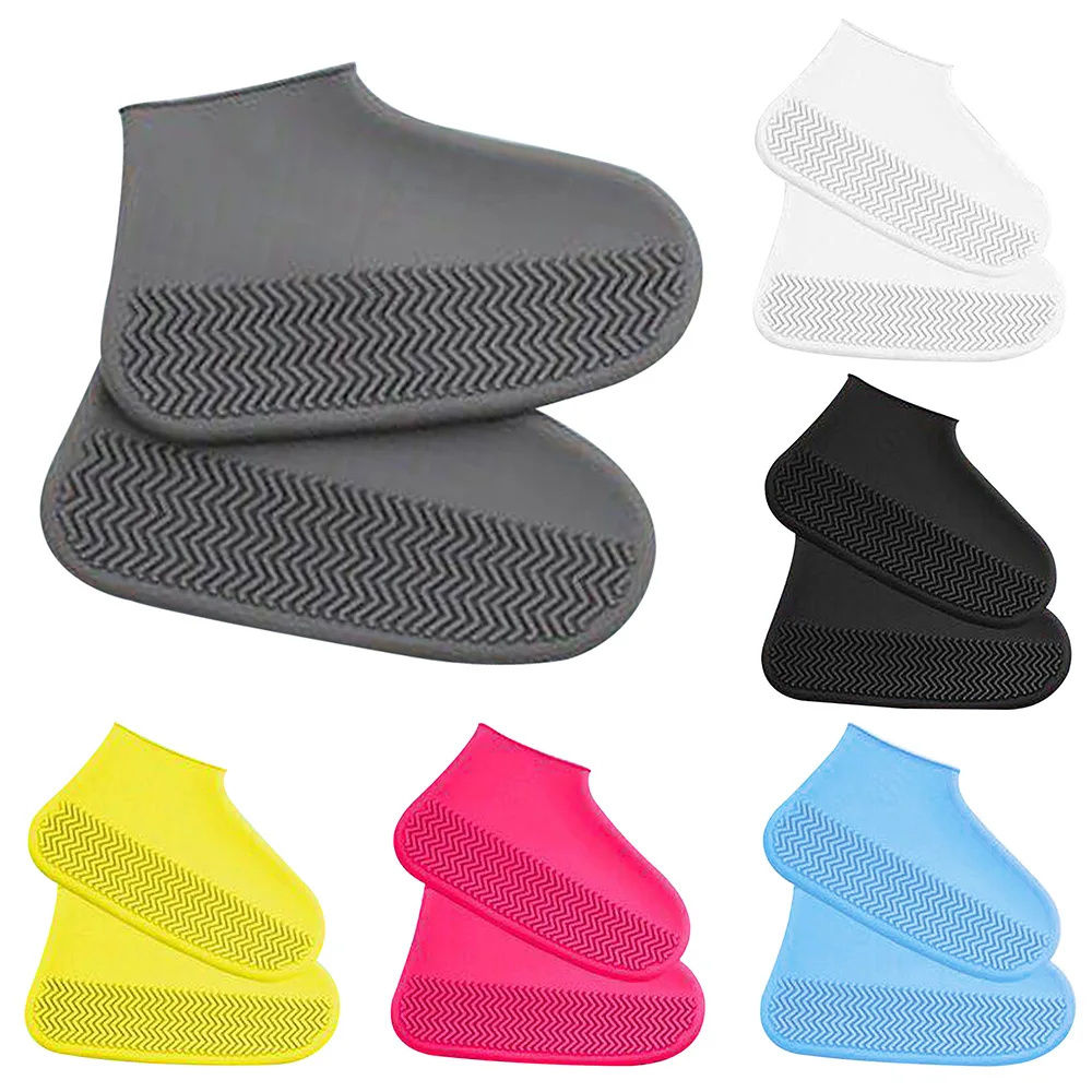 Cycling Commute Shoes - 1 Pair Reusable Rubber Rain Boot