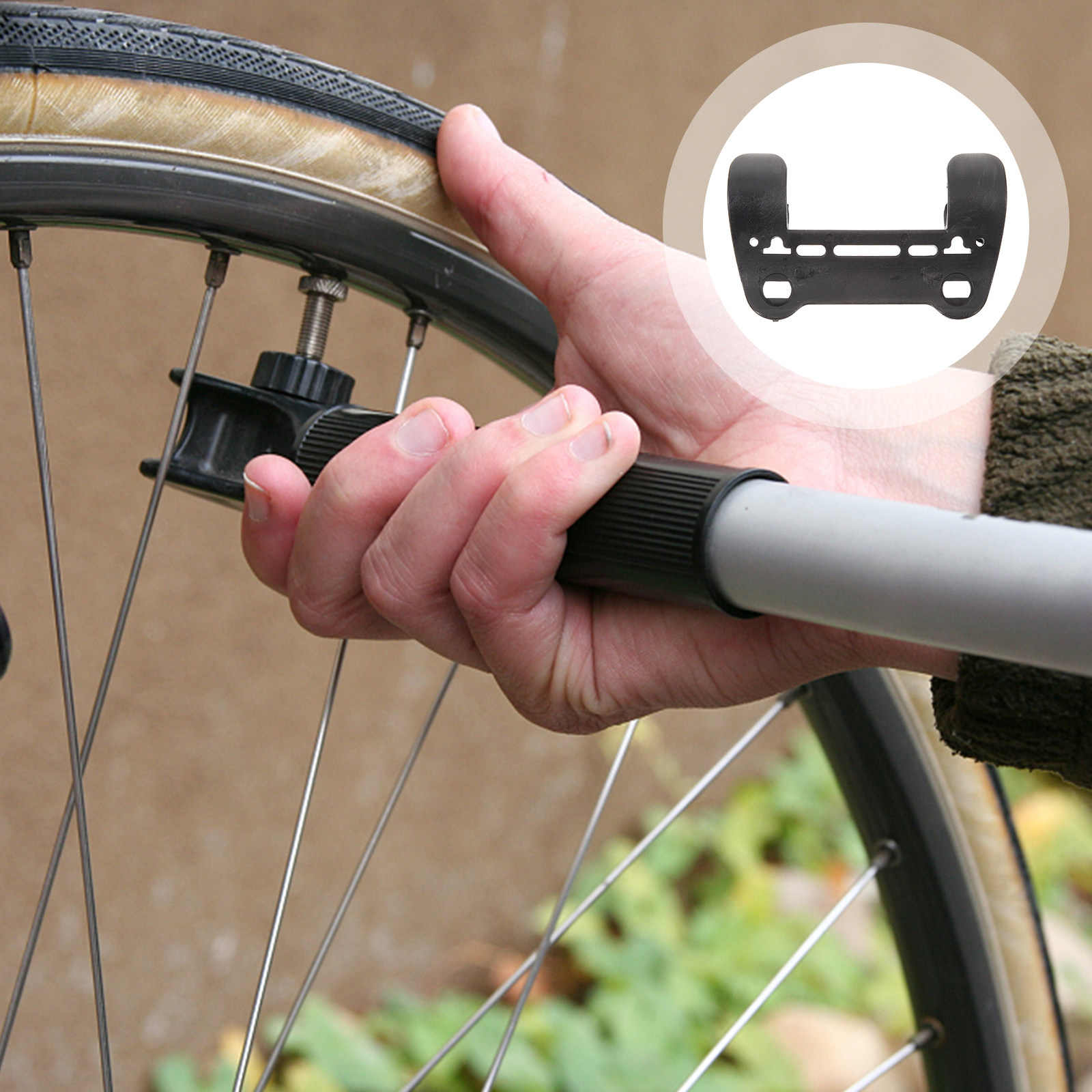 Bike Pump Frame Mount - Professional Bike Inflator Rack Universal Pump