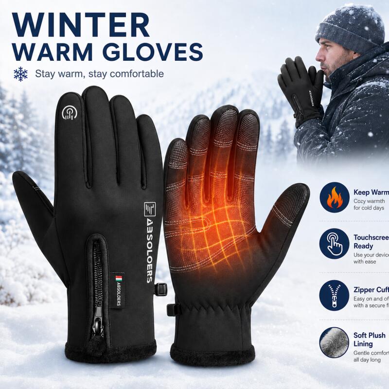 Winter Warm Touchscreen Gloves - Winter Cycling Commute review and price