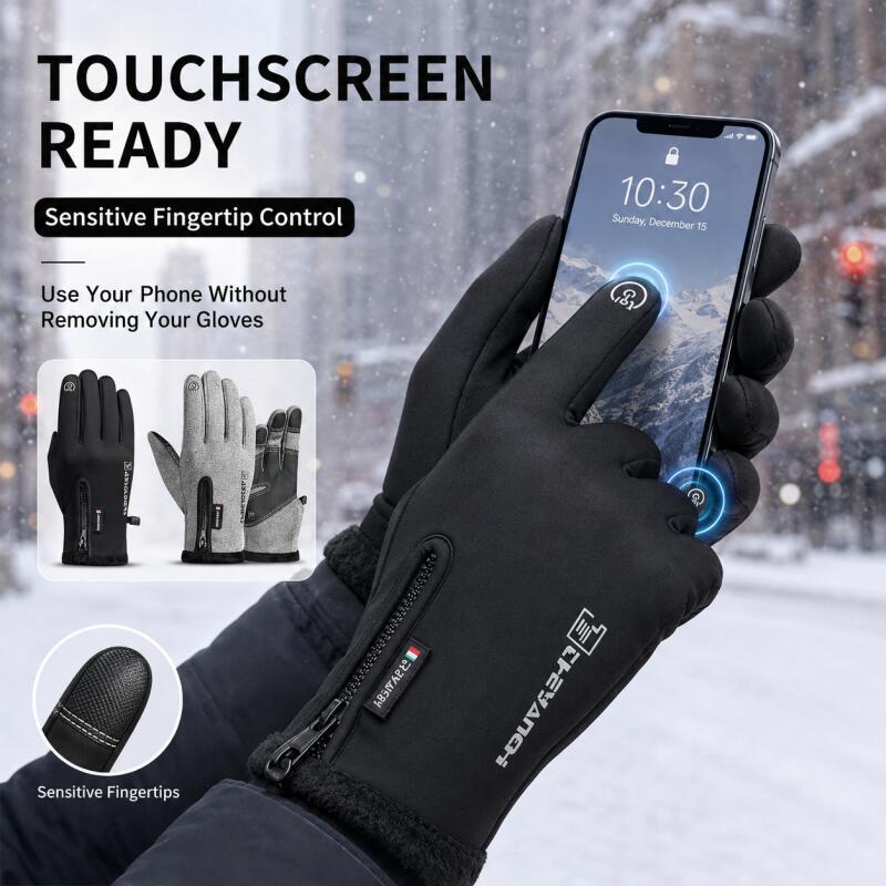 Winter Warm Touchscreen Gloves - Winter Cycling Commute review and price