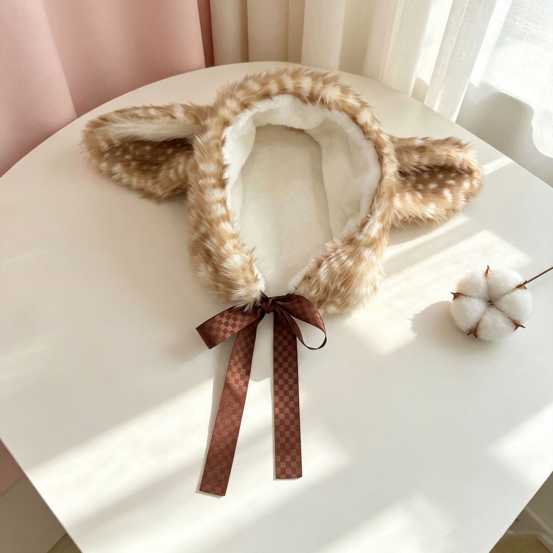 Winter Elk Print Plush Earmuff - Winter Cycling Commute review and price