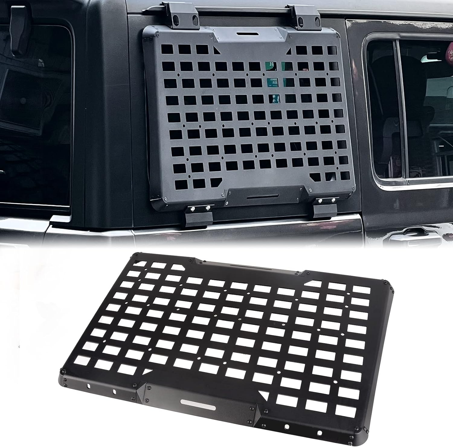 Rear Right Window Molle Panel  - Cargo Rack Aluminum review and price