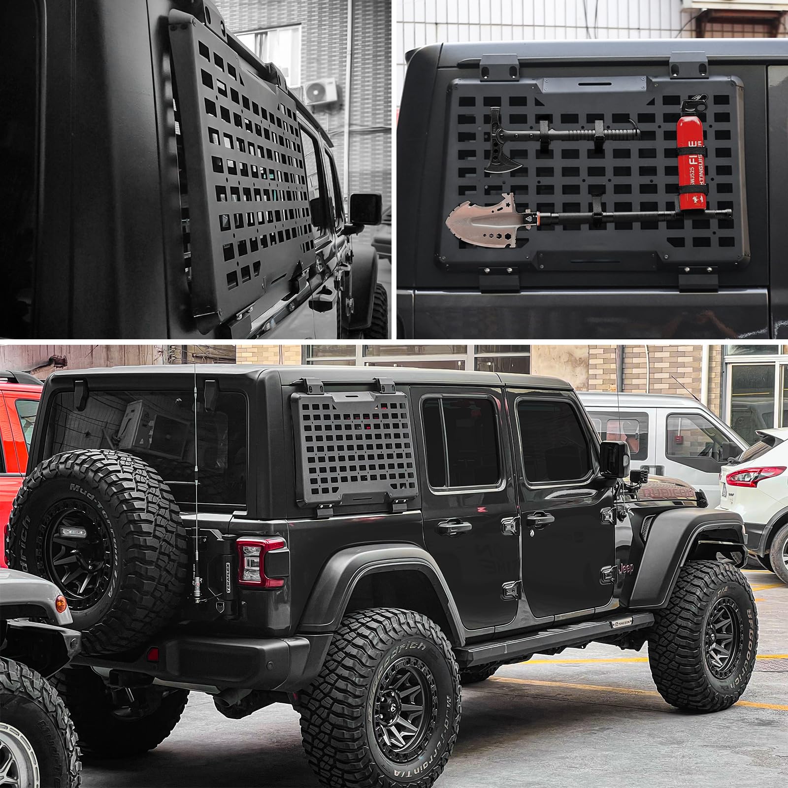 Rear Right Window Molle Panel  - Cargo Rack Aluminum review and price