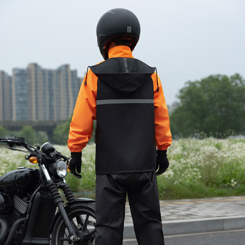 Two Piece Motorcycle Rain Suit - Cycling Commuter Rain Jacket review and price