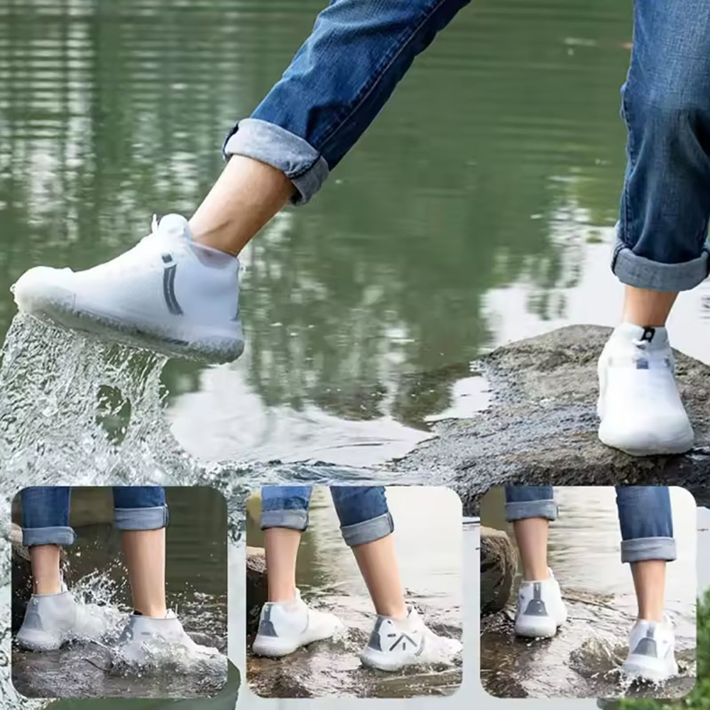 1 Pair Reusable Rubber Rain Bo - Cycling Commute Shoes review and price