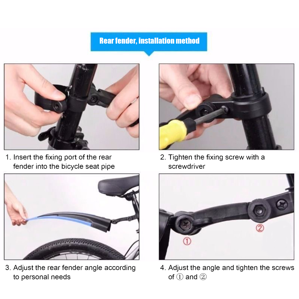 2Pcs Mountain Bike Mudguard Wi - Fender Mudguard Set review and price